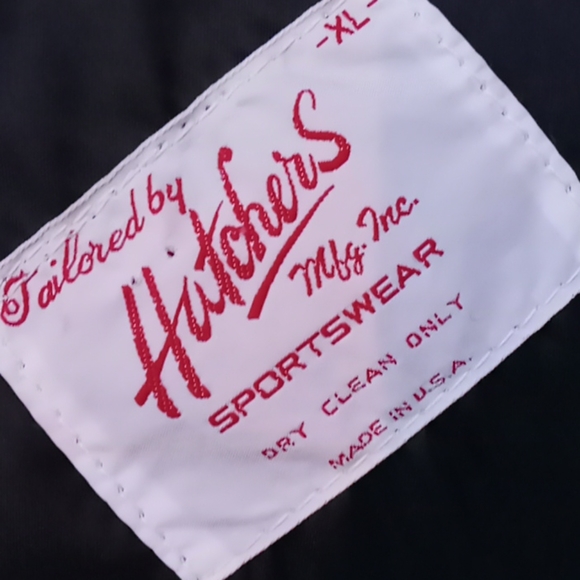1980's Vintage Hatchers Mfg. Company Men's Leather/Wool Varsity Jacket